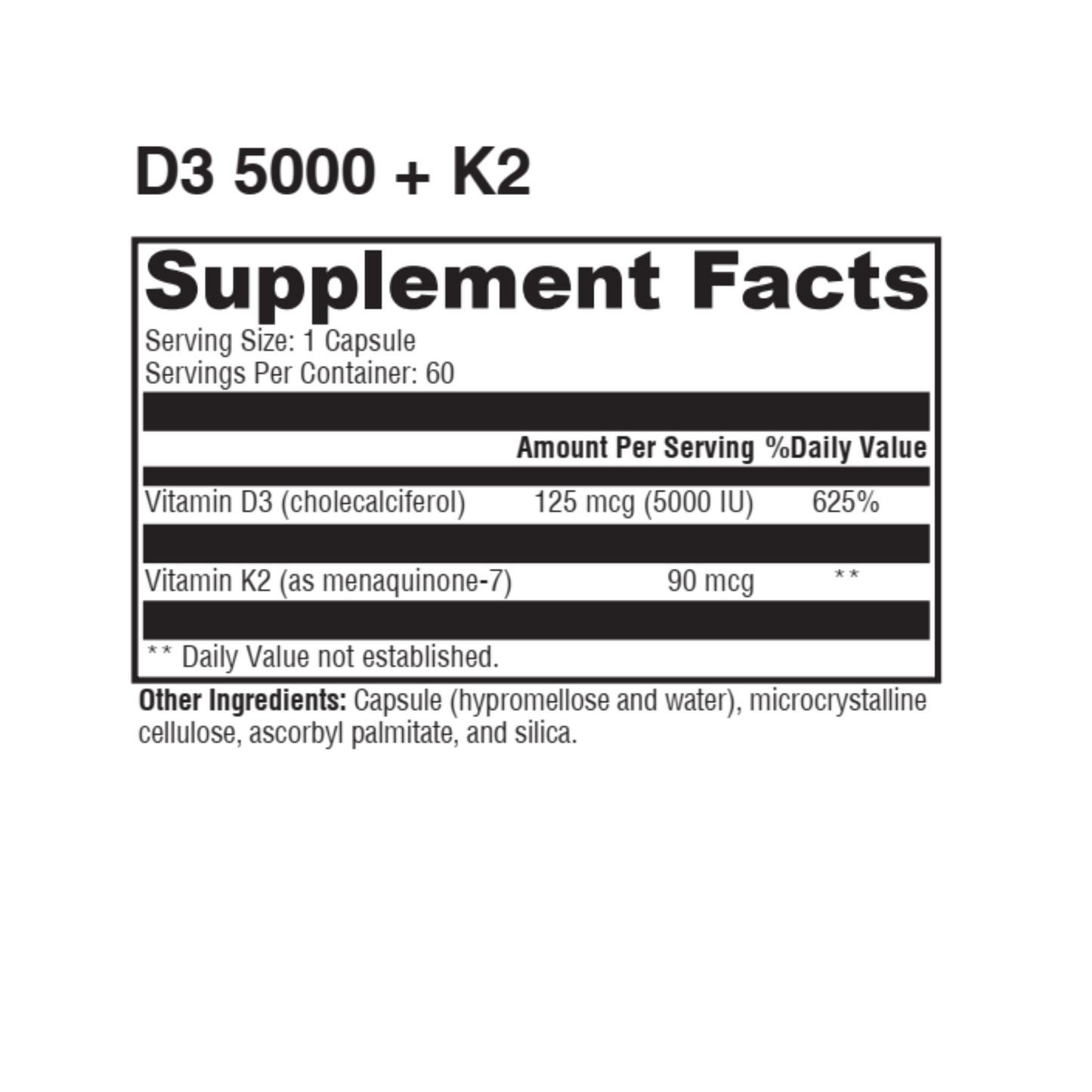 Vitamin D3 5,000 + K2
