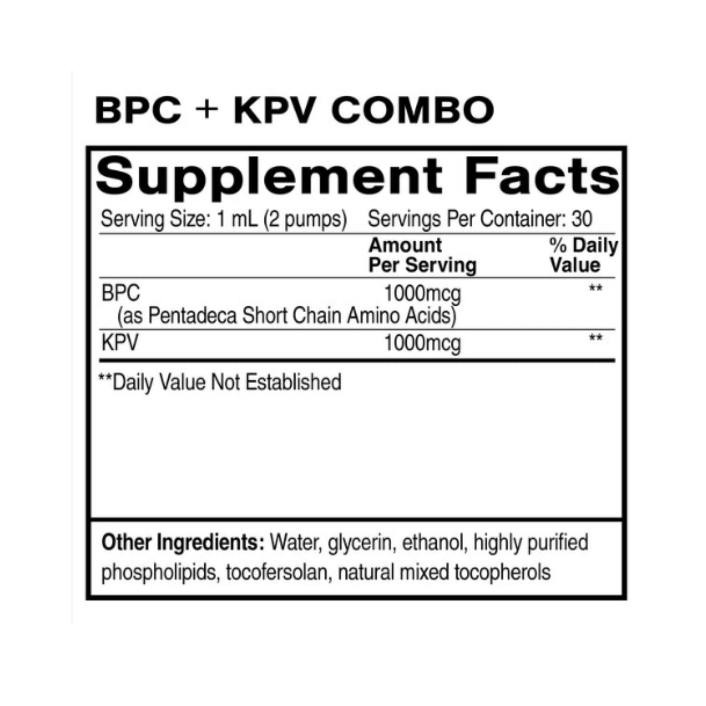 Liposomal BPC + KPV