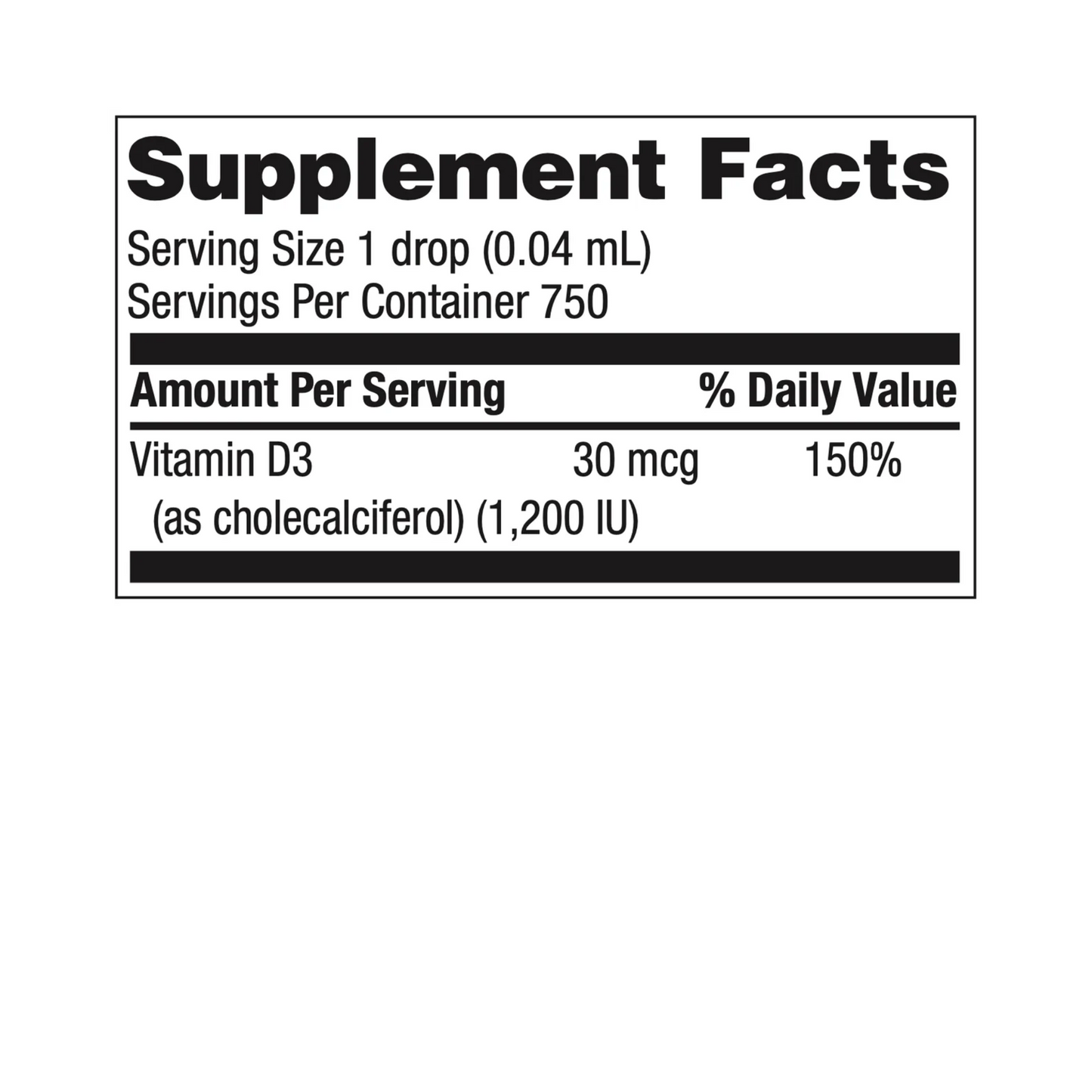 Vitamin D3 Drops
