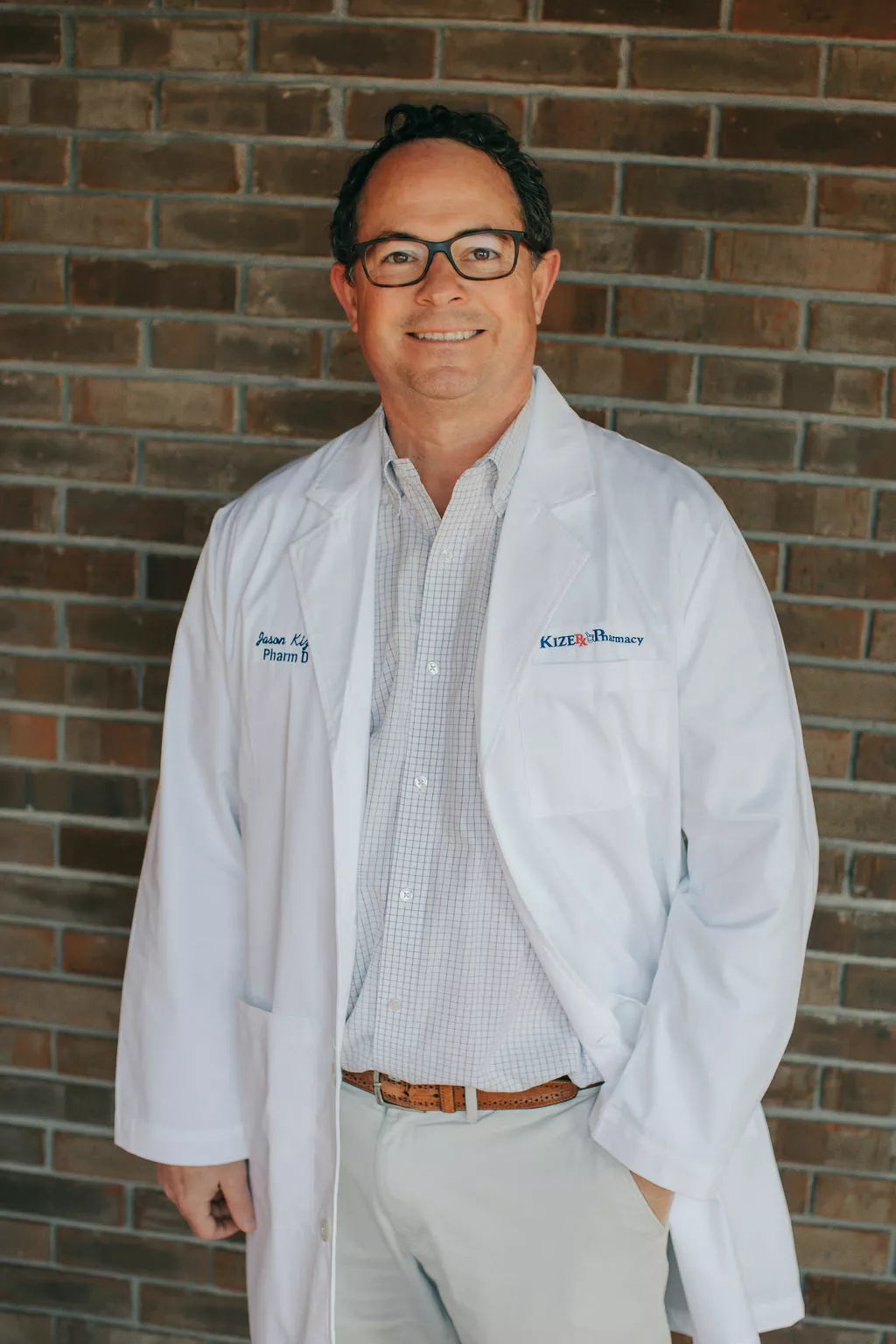 Dr. Jason Kizer, PharmD, in his Union City pharmacy
