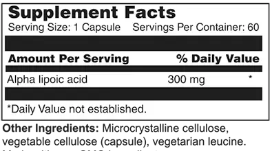 ALA 300 | Alpha Lipoic Acid 300 MG